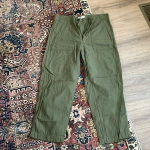 Madewell Olive Green Cropped Pants